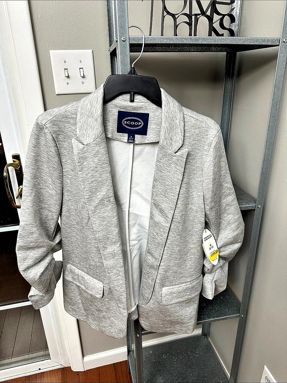 Chico's Gray Blazer Size Medium NWT